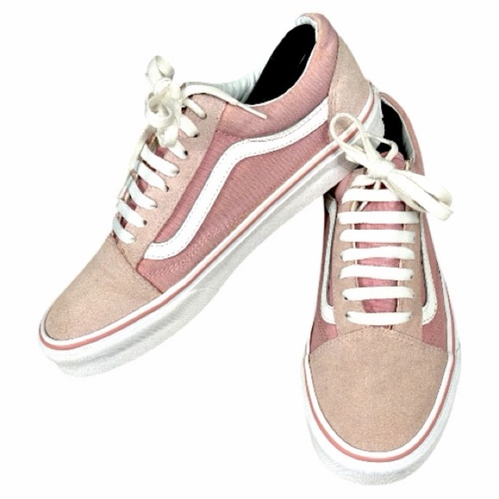 VANS Pink Pig Suede Zephyr Old Skool Shoes, Size 9.5